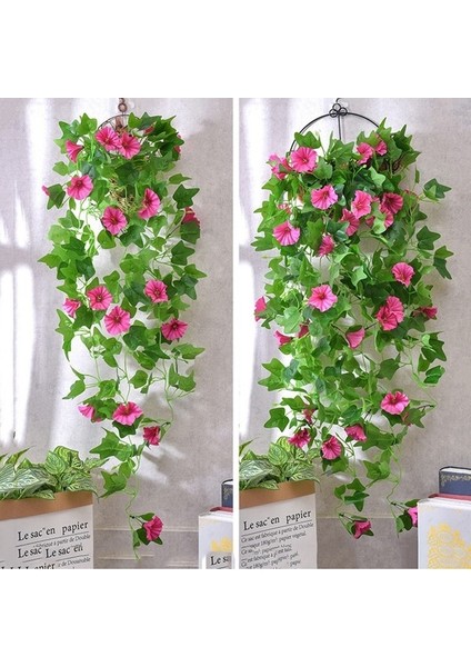 G Yapay Çiçek Morning Glory Simülasyon Kış Yasemin Ki Çiçek Askılığı Dıy Düğün Duvar Asılı Ev Bahçe Dekorasyonu (Yurt Dışından) fırsatları