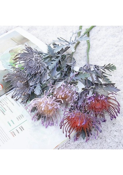 Erik Yapay Çiçekler Kısa Şube Yengeç Pençe 2 Çatal Iğnelik Noel Çelenk Vazo Ev Düğün Dekorasyon Için Dikim (Yurt Dışından) fırsatları