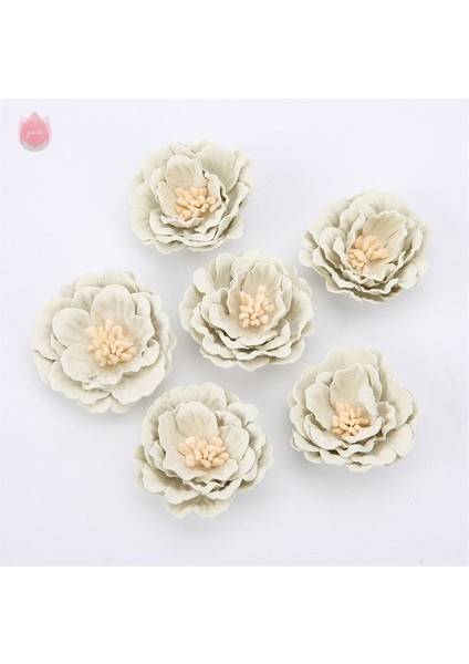 Sütlü Beyaz 20 Adet 5/20 Adet 4 cm Yapay Çiçekler Kafa Ipek Çiçekler Diy Ev Oturma Odası Düğün Dekorasyon Noel Çelenk Yeni Yıl Dekor (Yurt Dışından)