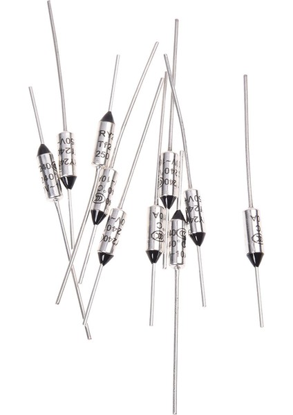 10 Adet Devre Kesilmiş Tf 240 Santigrat 250V 10A Sıcaklık Termal Sigortalar (Yurt Dışından)