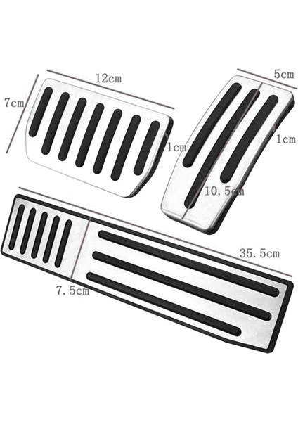 Araba Paslanmaz Çelik Ayak Pedalı Pedleri Kapağı Fren Gaz Pedalı Dayanma Pedalı Matkap Olmayan Aksesuarlar Tesla Model x Model S (Yurt Dışından)