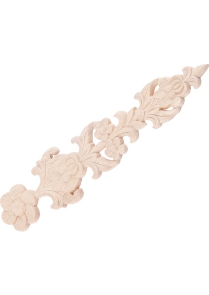 4 Adet Ahşap Oyma Aplikler Retro Yuvarlak Ahşap Oyma Çıkartma Boyanmamış Mobilya Dolap Duvar Dekoru El Sanatları (Yurt Dışından) fırsatları