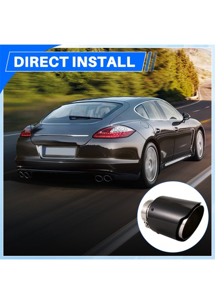 Araba Parlak Karbon Fiber Egzoz Ucu 63-101MM Evrensel Araba Egzoz Borusu Modifikasyonu Kuyruk Boğazı Klipsli Kuyruk Borusu (Yurt Dışından) indirimleri