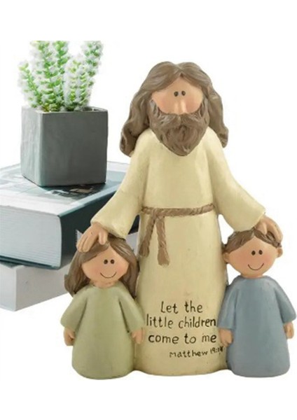 Heykelcik Hıristiyan Dini Reçine Heykel Isa Erkek ve Kız El Sanatları Süsleme Ev Dekorasyonu Noel Hediyeleri (Yurt Dışından) fırsatları