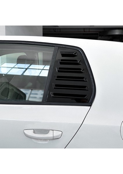 Araba Parlak Siyah Arka Camlar Üçgen Panjur Kapağı Çıkartmalar Vw Golf 6 Için Mk6 2008-2012 Araba Styling Kapak (Yurt Dışından) modelleri