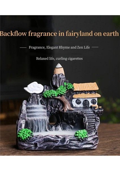 Yüksek Dağ Akan Şelale Geri Akış Tütsü Brülörü Ev Koku Difüzörü Tütsü Brülörü Dekorasyonu,e (Yurt Dışından) fiyatları