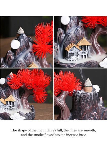 Yüksek Dağ Akan Şelale Geri Akış Tütsü Brülörü Ev Koku Difüzörü Tütsü Brülörü Dekorasyonu,e (Yurt Dışından) modelleri