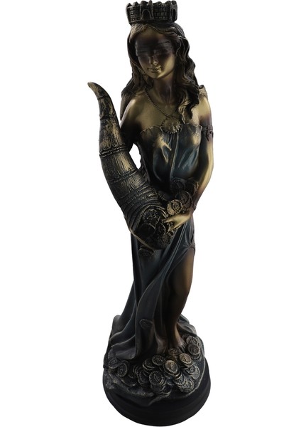 Gözü Bağlı Fortuna Heykeli Antik Yunan Roma Şans Tanrıçası Vintage Şans Heykeli Şans Dekorasyonları Ev Için 35CM (Yurt Dışından) fiyatları