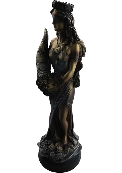 Gözü Bağlı Fortuna Heykeli Antik Yunan Roma Şans Tanrıçası Vintage Şans Heykeli Şans Dekorasyonları Ev Için 35CM (Yurt Dışından) modelleri