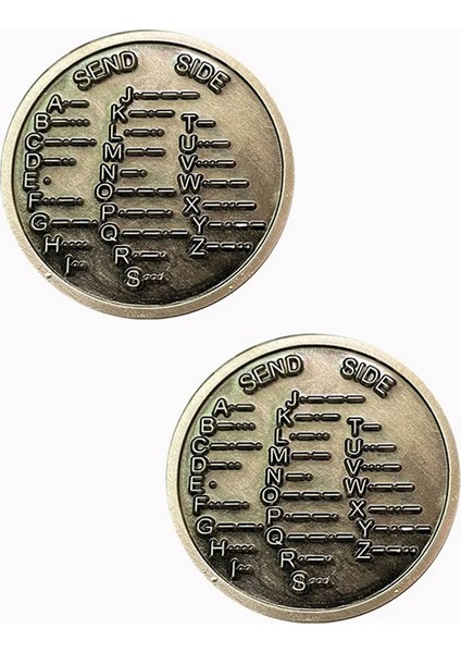 2 Adet Cw Eğitim Madeni Parası Cw Morse Kodu Anma Madeni Paraları Acemi Radyo Tutkunları Için Morse Kodu Eğitim Madeni Parası (Yurt Dışından)