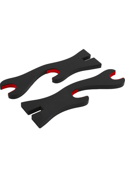 2 Katmanlı Katana Samuray Kılıcı Tutucu Siyah Braket Askı Kırmızı Pamuk Ekran Standı (Yurt Dışından)