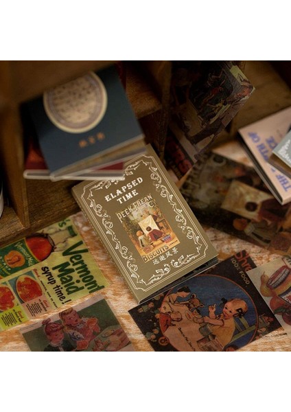 Dıy Vintage Scrapbooking Kağıt Koleksiyonu Telefon Süsü Karalama Defteri Koleksiyon Defteri Kağıdı Kartpostal Günlük Kaydı Malzemeleri D (Yurt Dışından) fırsatları