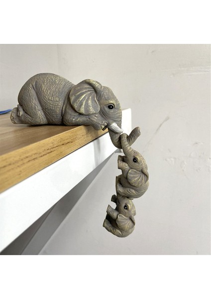 3 Adet Sevimli Fil Kucaklama Bebek Reçine El Sanatları Dekorasyon Ev Dekor Hediye Dekoratif Figürler Minyatürler Aksesuarlar (Yurt Dışından) fırsatları