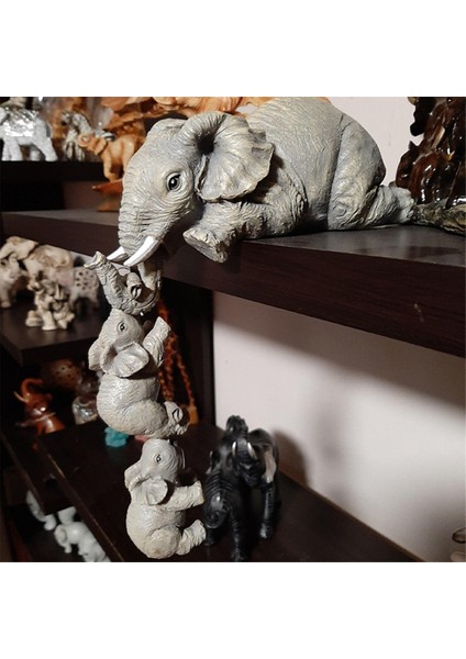 3 Adet Sevimli Fil Kucaklama Bebek Reçine El Sanatları Dekorasyon Ev Dekor Hediye Dekoratif Figürler Minyatürler Aksesuarlar (Yurt Dışından) indirimleri