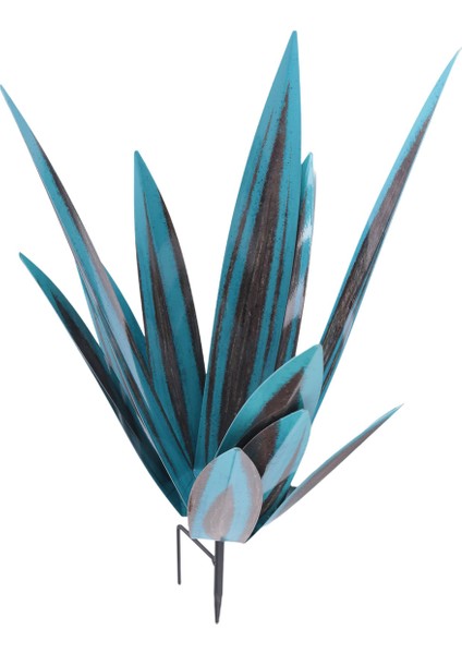 Büyük Tekila Rustik Heykeli, Açık Hava Veranda Bahçesi Için Rustik Metal Agave Bitkileri, Ev Dekoru El Boyalı Metal Agave, E (Yurt Dışından)
