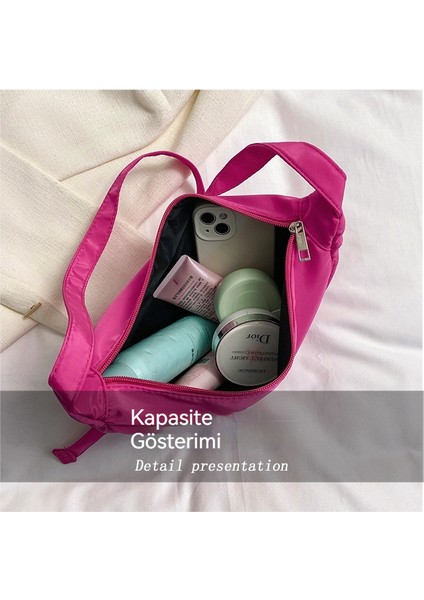 Naylon Crossbody Çanta Omuz Çantası Düz Renkli Köfte Çantası (Yurt Dışından) modelleri