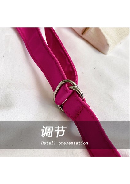 Naylon Crossbody Çanta Omuz Çantası Düz Renkli Köfte Çantası (Yurt Dışından) fırsatları