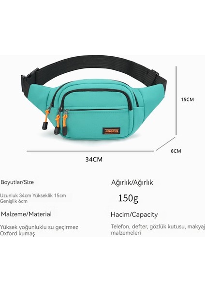 Jıngpın Naylon Crossbody Çanta Omuz Çantası Düz Renkli Köfte Çantası (Yurt Dışından)