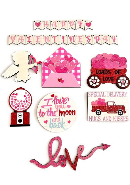 Sevgililer Günü Aşk Mektubu Aşk Tanrısı Katmanlı Tepsi Dekoratif Süsü Sevgililer Günü Katmanlı Tepsi Süsü (Yurt Dışından)