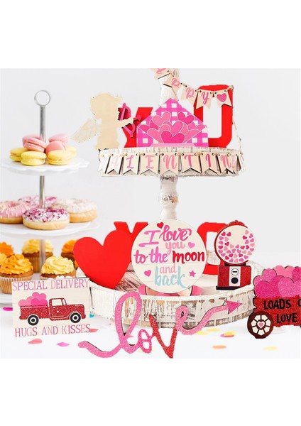 Sevgililer Günü Aşk Mektubu Aşk Tanrısı Katmanlı Tepsi Dekoratif Süsü Sevgililer Günü Katmanlı Tepsi Süsü (Yurt Dışından) indirimleri