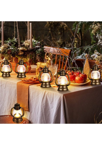 24 Adet Altın Mum Fener Işığı Alevsiz LED Gaz Lambası Mini Mum Işığı Asılı Fener Noel Ev Deco (Yurt Dışından) indirimleri