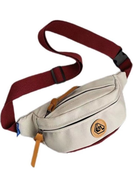 Crossbody Çanta Çok Fonksiyonlu Büyük Kapasiteli Spor Bel Çantası Çift Çantası (Yurt Dışından)