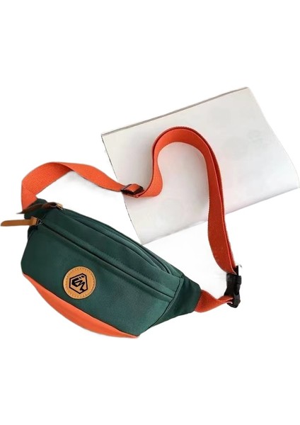 Crossbody Çanta Çok Fonksiyonlu Büyük Kapasiteli Spor Bel Çantası Çift Çantası (Yurt Dışından)