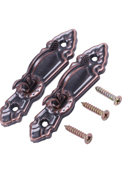Metal Perde Püskül Kravat Geri Tieback Mini Duvar Kancaları 2 Adet Kırmızı Bronz (Yurt Dışından) modelleri
