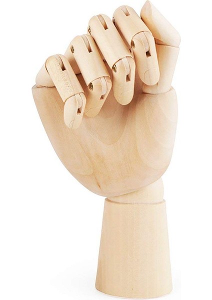 Ahşap Sanatçı Çizim Mankeni Mafsallı Manken Ahşap Esnek Parmaklar 10 Inç Sağ El (Yurt Dışından)