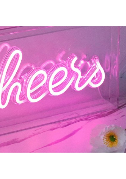 Cheers Neon Işık USB LED Işıklı Masa Işık Kutusu Cheers Neon Işık 3D Duvar Neon Sıcak Işık Işık Parti Dekoru Için Neon Işık B (Yurt Dışından) fırsatları