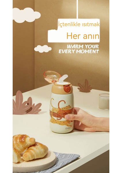 Çocuk Karikatür Termos Bardak Pipetli Hediyelik Bardak 316 Paslanmaz Çelik Termos Sıcak (Yurt Dışından) fiyatları