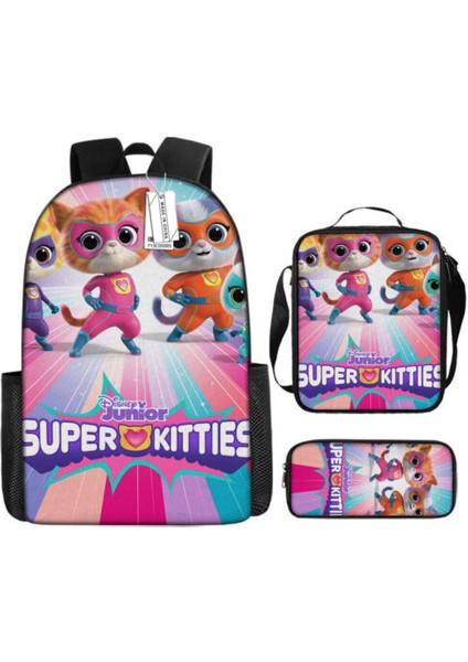 Karikatür Okul Çantası Ilkokul Okul Çantası Büyük Kapasiteli Sırt Çantası Omuz Çantası Kalem Çantası Üç Parçalı Set (Yurt Dışından)