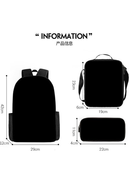 Karikatür Okul Çantası Ilkokul Okul Çantası Büyük Kapasiteli Sırt Çantası Omuz Çantası Kalem Çantası Üç Parçalı Set (Yurt Dışından) modelleri