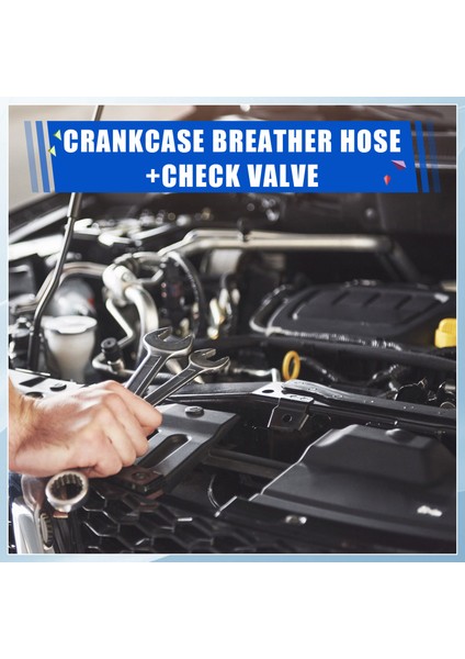 03C103493AM Karter Havalandırma Hortumu + Vw Golf Jetta Eos Tiguan Audi A3 1.4t Için Kontrol Vanası 03C103175F 03C103175H (Yurt Dışından) indirimleri