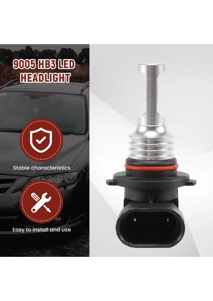 9005 Hb3 LED Far Ampulleri Kiti Yüksek Işın 35W 4000LM 6000K Beyaz Yüksek Güç (Yurt Dışından) indirimleri