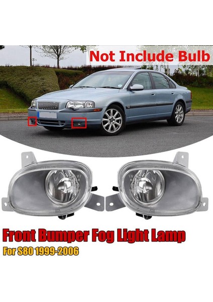 Sis Işık Lambası Volvo S80 1999-2006 Ön Tampon Sis Lambası Far 8620224 8620225 Araba Aksesuarları (Yurt Dışından) fırsatları