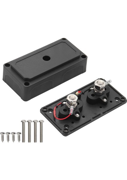 300A Anl Sigorta Kutusu Sigorta Bloğu Güç Dağıtım Bara Kutusu M10 (3/8 Inç) Terminal Çiviler Araba Tekne Yat Için (Yurt Dışından)