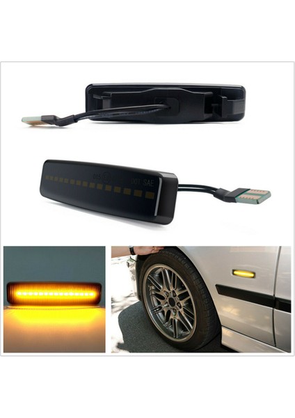 LED Yan Sinyal Lambası Dinamik Füme Dönüş Sinyali-Bmw E39 5er 1995-2003 (Yurt Dışından) fırsatları