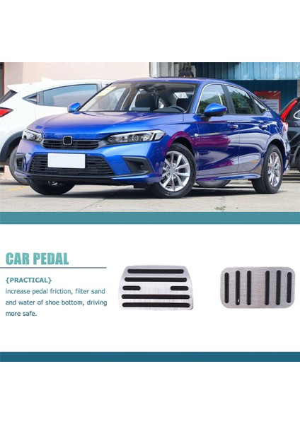 Kaymaz Ayak Pedalı Kapakları Gaz Fren Gaz Pedalı Pedi Honda Civic Accord Crv Odyssey Pilot Aksesuarları, Gümüş (Yurt Dışından) fırsatları