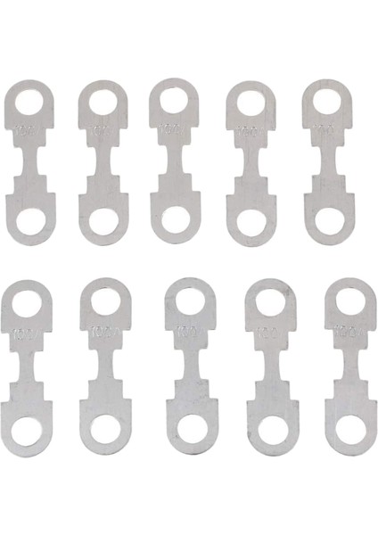 10 Adet Araba Düz Metal Sigorta Şeridi Skoda Ford 12V - 100A (Yurt Dışından)