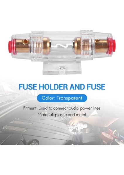 Araba Stereo 8 Ölçer Agu Destek Sigorta Tutucu ve Sigorta 60 Amp Ses Kablosu (Yurt Dışından) indirimleri