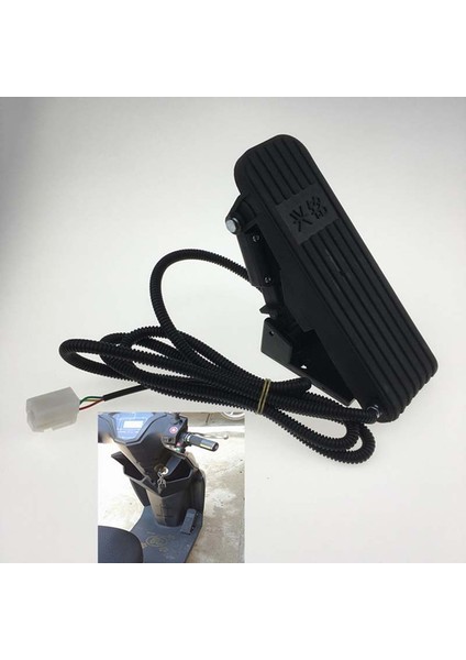 Ayak Pedalı Gaz Ayak Pedalı Hızlandırıcı Elektrikli Araba Gaz Pedalı Hız Kontrolü Bisiklet Dönüştürme Kiti (Yurt Dışından) fiyatları