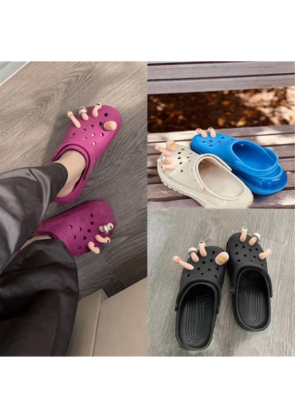 Crocs Takunya Kacık Slaytlar Sandalet Için 3D Ayak Takıları, Çocuklar ve Yetişkinler Için 7 Adet Komik Ayakkabı Takılar Dekorasyon (Yurt Dışından) fırsatları