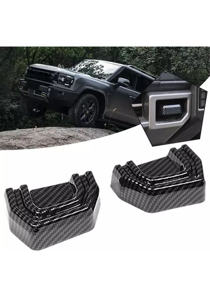 Off-Road Römork Kapağı Trim Çıkartmaları Römork Kancası Kapağı Chery Jetour Traveler T2 Siyah Dış Trim (Yurt Dışından) indirimleri