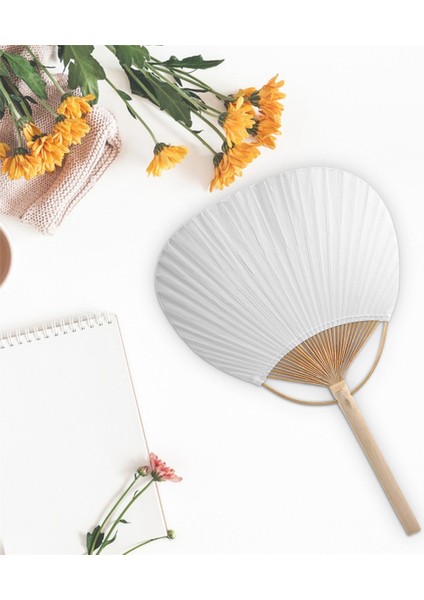 20 Adet Saf Beyaz Bambu Saplı Boş Kaligrafi Boyama Boş Grup Fan Fan Fan Beyaz Fan (Yurt Dışından) fırsatları