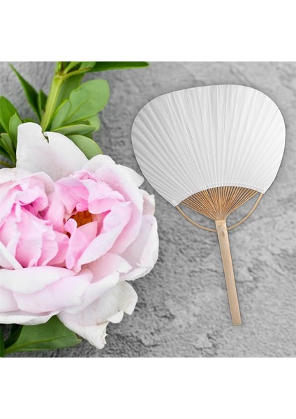 20 Adet Saf Beyaz Bambu Saplı Boş Kaligrafi Boyama Boş Grup Fan Fan Fan Beyaz Fan (Yurt Dışından) indirimleri