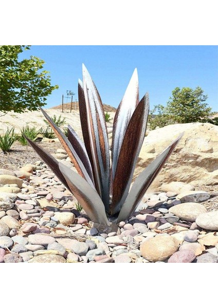 Tequila Rustik Heykel, Kendin Yap Metal Agave Bitkisi, Rustik El Boyalı Metal Agave, Bahçe Bahçe Sanat Dekorasyonu 55CM (Yurt Dışından) indirimleri
