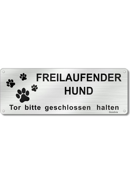 Hier Wache Ich Hund Vorsicht Freilaufender Hund Burcu Betreten Auf Eigene Gefahr Burcu Fırçalanmış (Yurt Dışından)