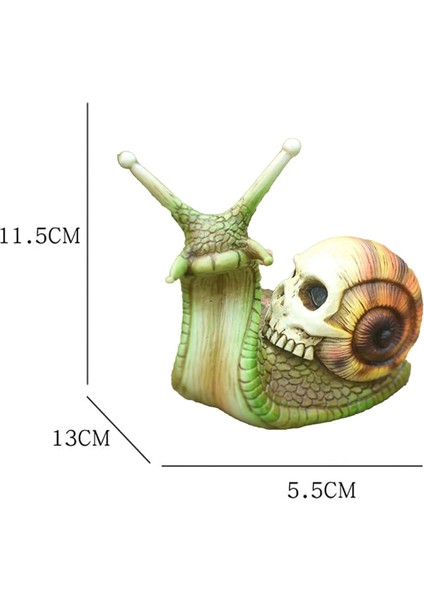 Cadılar Bayramı Kafatası Salyangozu, Kafatası Heykeli, Ev Dekorasyonu Reçine El Sanatları Açık Bahçe Dekorasyonu Kafatası Sanat Heykeli Süsleme A (Yurt Dışından) fırsatları