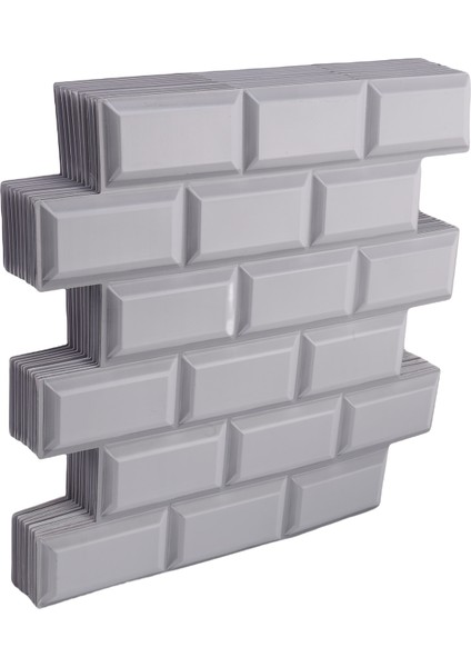 12 Adet 3D Tuğla Duvar Stickerı Kendinden Yapışkanlı Su Geçirmez Pvc Duvar Kağıdı Banyo Yağ Geçirmez Mutfak Çıkartmaları Dıy Ev B (Yurt Dışından)